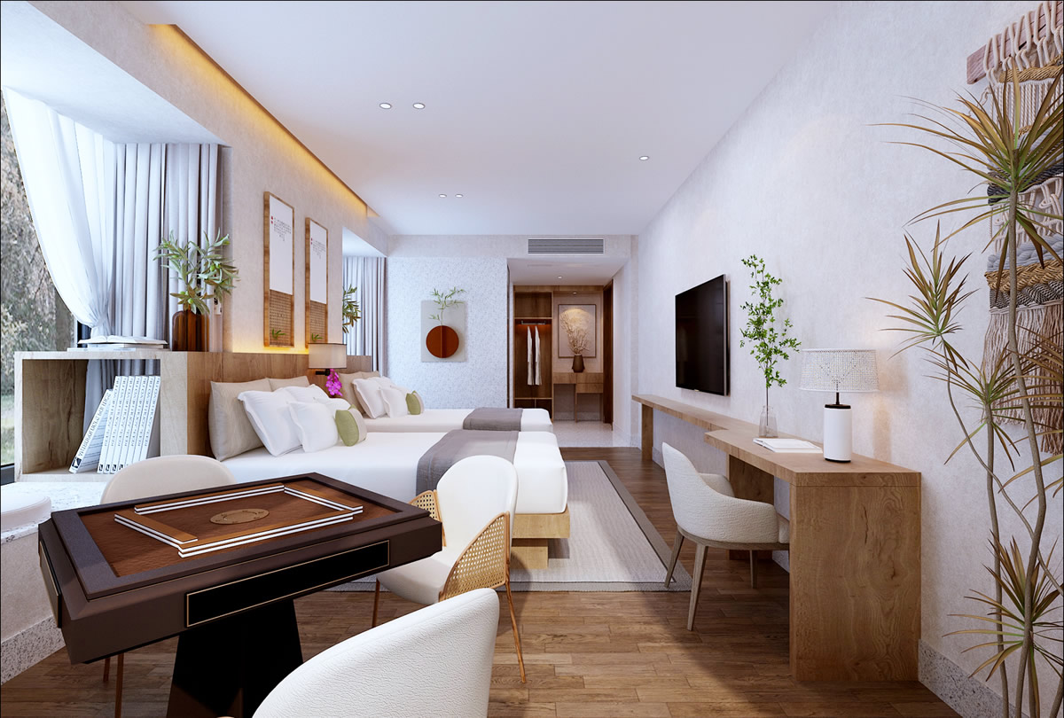 巢湖厵村民宿現(xiàn)代田園風(fēng)格民宿設(shè)計裝修(圖5) 巢湖厵村民宿現(xiàn)代田園風(fēng)格民宿設(shè)計裝修(圖5)